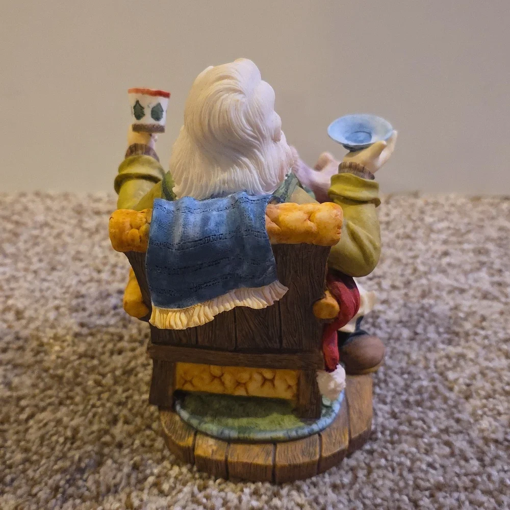 Santa Claus Figurine with Dog